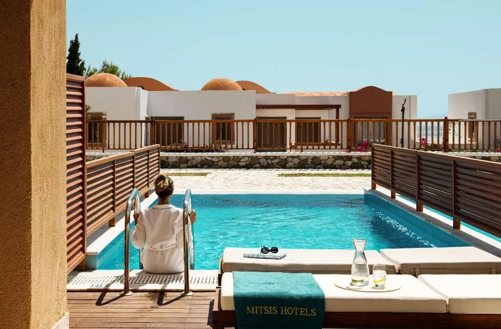 TWIN WITH PRIVATE POOL Room, Mitsis Selection Blue Domes, Kos