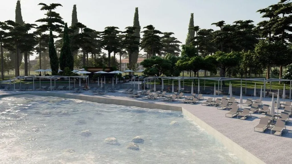 Beach, Hotel Pelegrin Plava Laguna, Istria