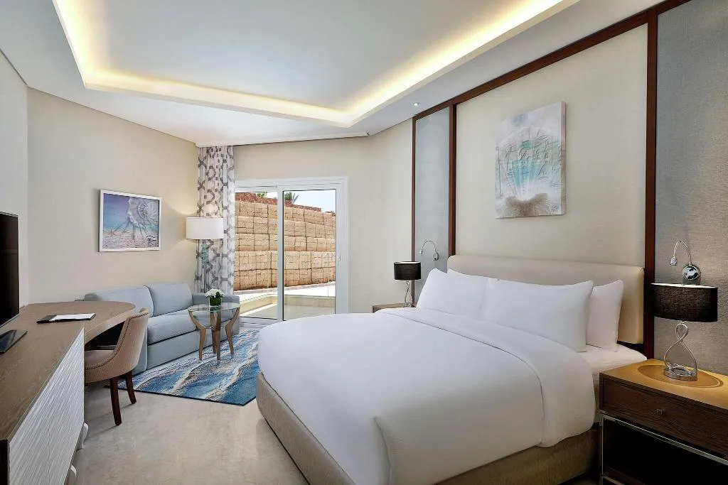 DOUBLE KING SIZE BED Room, Hilton Hurghada Plaza, Red Sea Riviera
