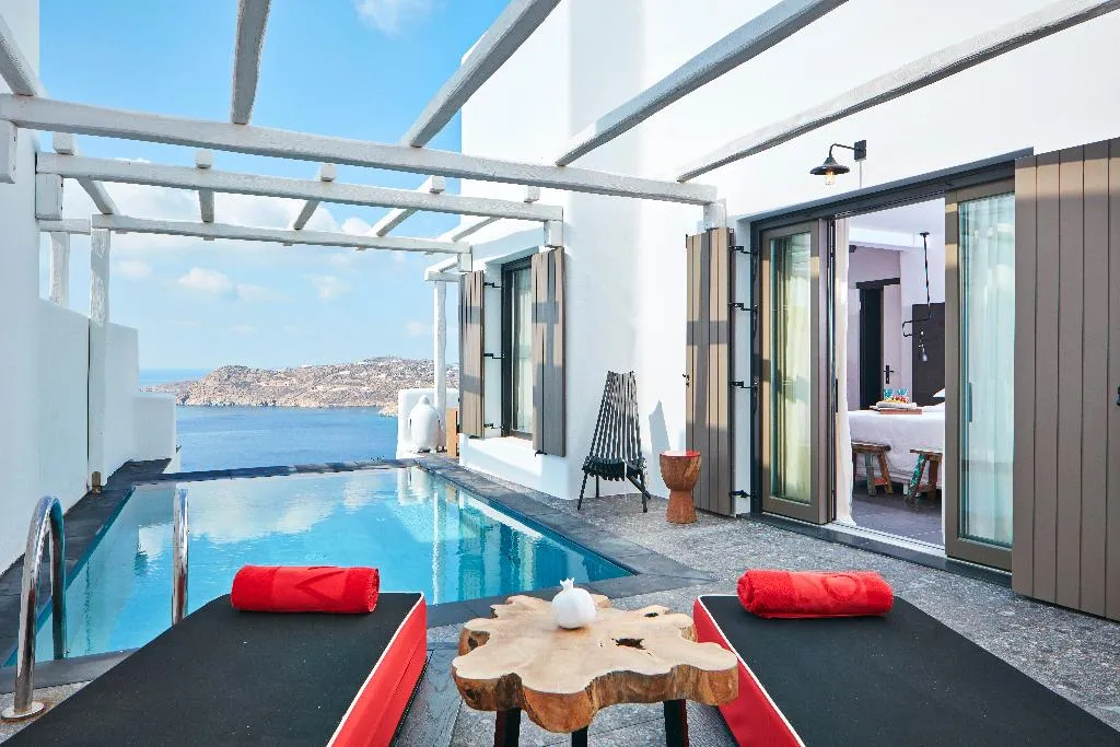 SUITE WITH PRIVATE POOL Room, Myconian Avaton Resort, Mykonos