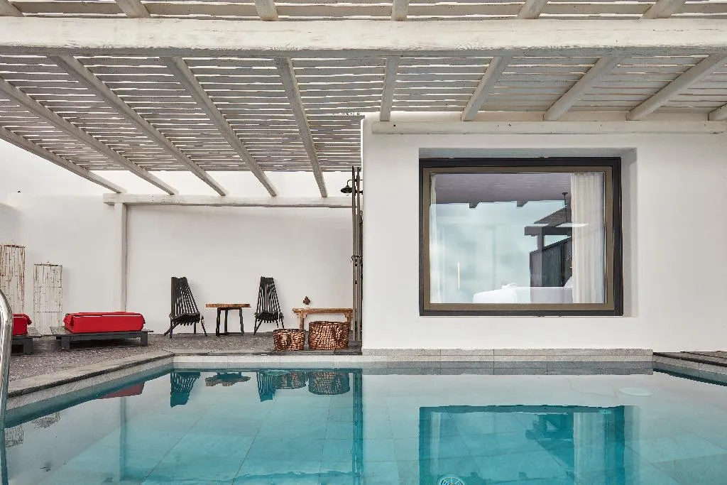 Double or Twin SEA VIEW WITH PRIVATE POOL Room, Myconian Avaton Resort, Mykonos