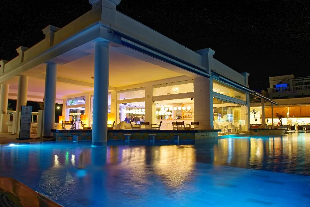 Terrace, Minos Imperial Luxury Beach Resort Milatos, Crete