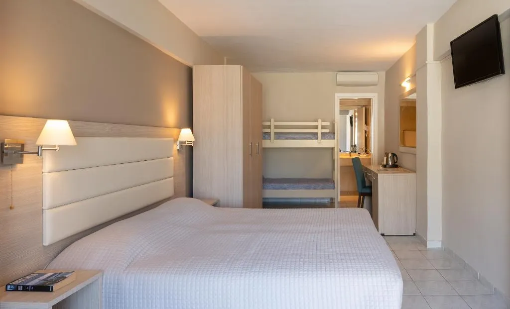 QUADRUPLE COMFORT SEA VIEW Room, Canvas by Mitsis Messonghi, Corfu