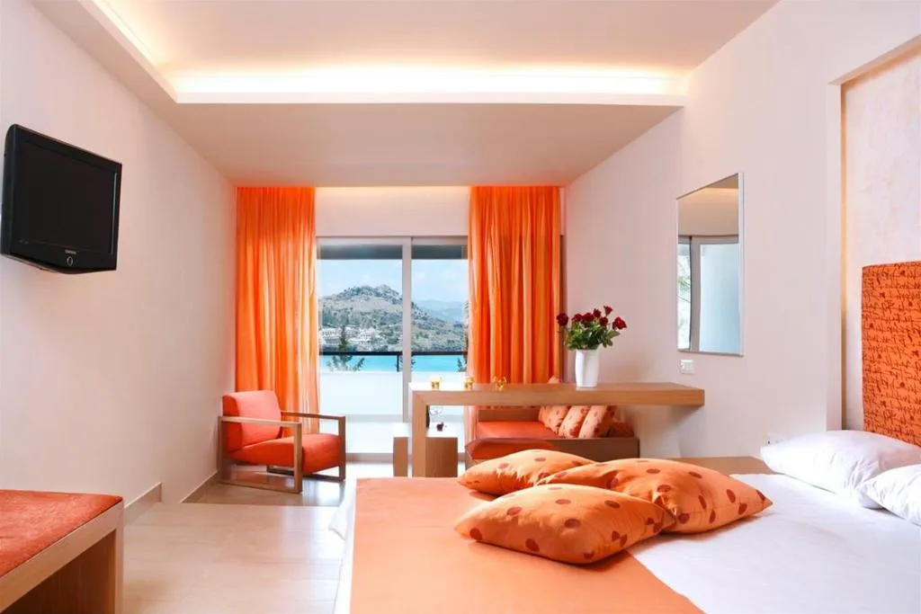 Lobby, Lindos Mare SeaSide Hotel, Rhodes