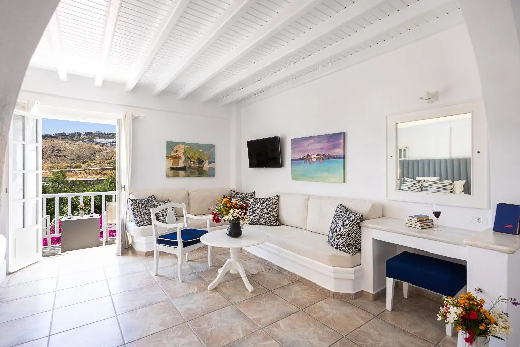 JUNIOR SUITE SIDE SEA VIEW Room, San Marco Luxury Hotel & Villa, Mykonos